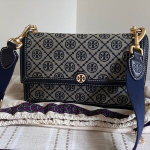 Tory Burch Monogram Jacquard Shoulder Bag